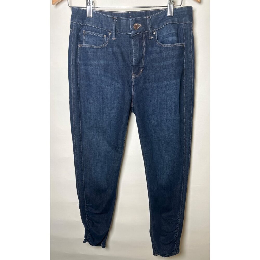 White House Black Mark, Size 6 The Skinny Crop Jeans Dark Wash, High-Rise
